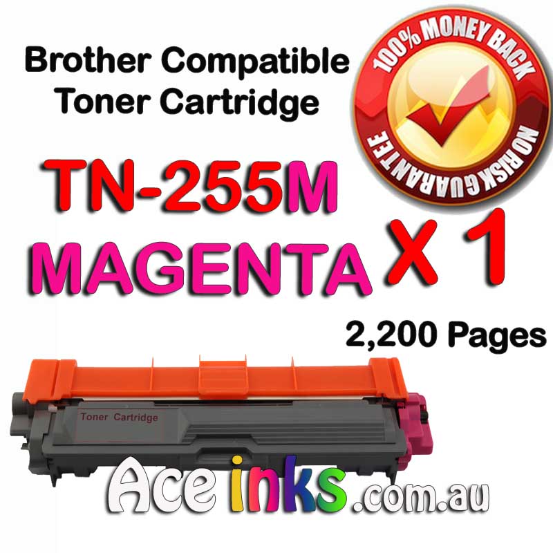 Compatible Brother Toner TN-255M MAGENTA Toner Cartridge